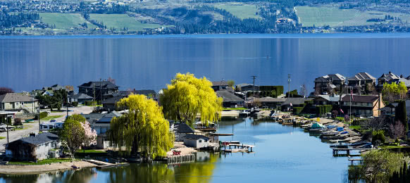 view of Okanagan Lake in Kelowna
